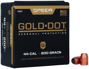 Speer Gold Dot 4427 44 Caliber 200gr Hollow Point Ammo 50/Box