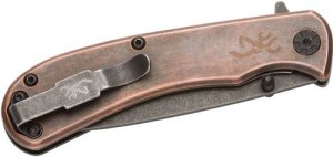 Browning 3220473 Copper Folder Knife Finger Flipper 3 Inch