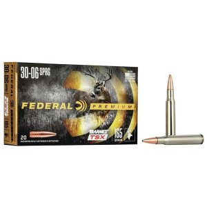 Federal Premium P3006AF 30-06 Springfield 165 gr Barnes TSX 20 Per Box