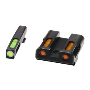 Hi-Viz GLN425 LiteWave H3 Glock Sight Set Green Tritium/Orange Fiber Optic