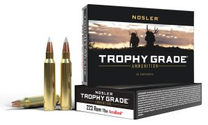 Nosler Trophy Grade Rifle Ammunition 223 Rem. 70 gr. AccuBond SP 20 rd.