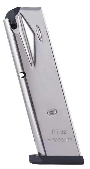 Mec-Gar PT9215N Taurus PT92/99 15rd 9mm Compatible w/ Nickel