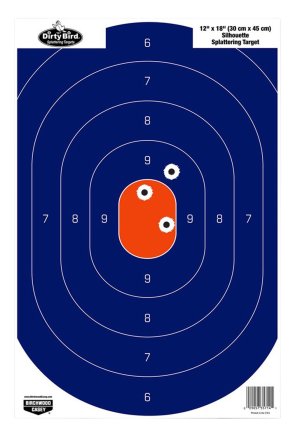 Birchwood Casey 35720 Target 12 in x 18 in Blue Orange 50 Pack Reactive