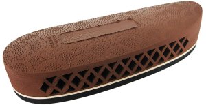 Pachmayr F325 Deluxe Field Recoil Pad Medium Brown White Line Rubber