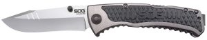 SOG SOGSW1011CP Sideswipe 3.40" Folding Knife 7Cr15MoV SS Blade Gray