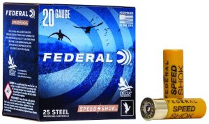 Federal WF2084 Speed-Shok 20 Gauge 2.75 in 3/4 oz #4 Shot 25 Rounds