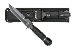 RUKO RUK0163 6 Inch Survival Knife 420J2 With Compass