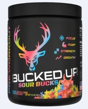 Bucked Up 1001159 Pre-Workout Sour Bucks 30 Servings