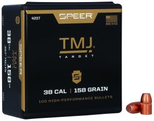 Speer 4207 .38/357 Cal 158gr Total Metal Jacket 100/Box