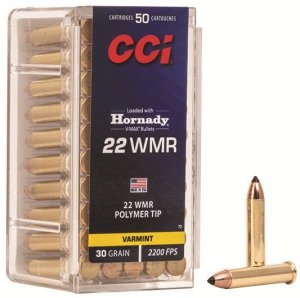 CCI 0073 VMAX 22 WMR 30 gr Hornady V-Max Ammo 50 Per Box 40 Cs