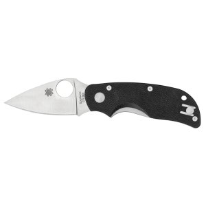 Spyderco C129GP Cat 2.44" Folding Knife, 440C Satin, Black G10 Handle