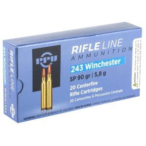 Prvi Partizan PP2431 Standard Rifle 243 Win 90gr Soft Point 20 Box