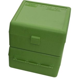 MTM Molded Products RM-100-10 Ammo Box Green 100 Round Capacity