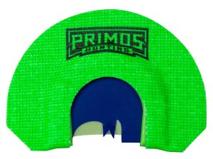 Primos PS1266 Diaphragm Call 3 Latex Reeds Snaketongue Cut Green Plastic