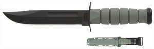 KA-BAR 5011 Fighting/Utility Knife 7" with Plastic Sheath F-Green