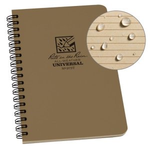 Rite in the Rain Universal Side Spiral Notebook Tan Cover 973T