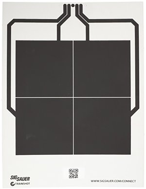 Sig Sauer SCT356 T300 4-Square Hanging Target Black/White