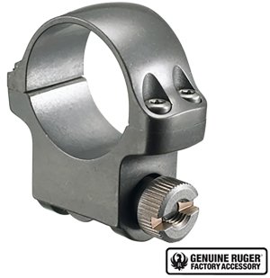Ruger 90294 4KTG Scope Ring 1" Target Grey Medium