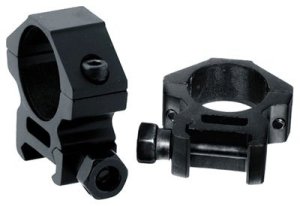 Leapers UTG RGWM25L2 1" Low Profile Scope Rings Matte Black