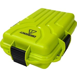 MTM Emergency Box 1 Yellow Survival Gear Water-Resistant O-Ring Seal