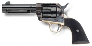 Pietta HF9CHBR434NMBP 9mm 4.75" Brass Grip Case Hardened Frame
