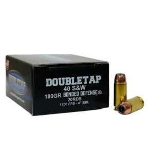 Double Tap 40180BD .40 S&W 180gr JHP Ammo 1100fps 20 Rounds