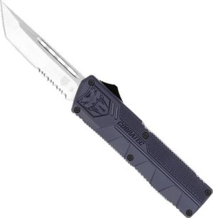 CobraTec NYCTLWTS Lightweight OTF 3.25" Tanto Serrated Knife Blue