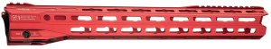 Strike Industries GRIDLOK-LITE-17-RED 17" M-LOK Rail Quick Detach Red