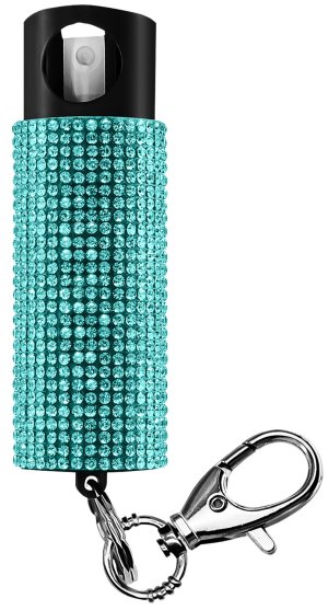 GuardDog PSGDBOTL Pepper Spray 0.50oz 16ft Teal Keychain 0.50 OZ
