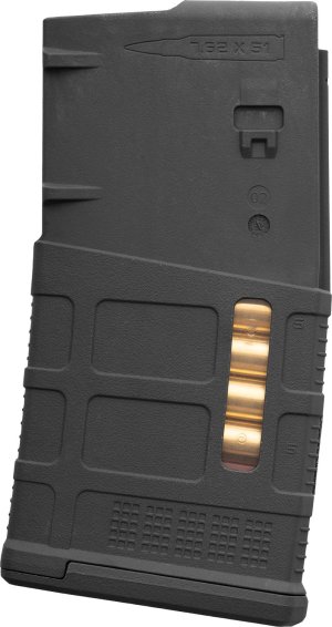 Magpul PMAG 20 LR/SR Gen M3 Window 20rd 308 Winchester Black