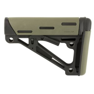 Hogue 15240 Rifle Overmold Collapsible Buttstock Fits Mil-Spec Tube OD