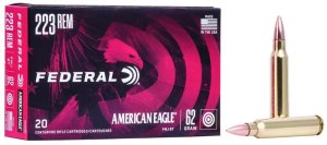 Federal AE223N 223 Rem 62 Grain Full Metal Jacket Boat Tail 20 Rounds