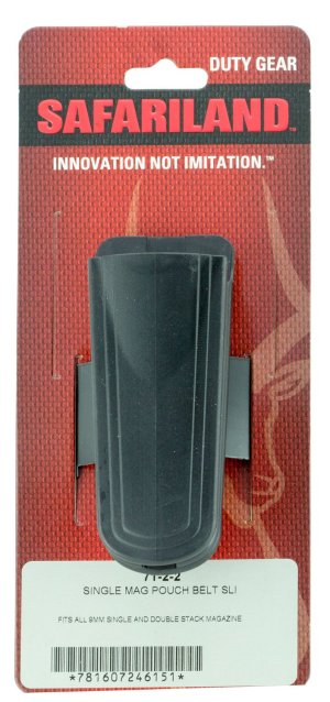 Safariland 7122 Double Mag Pouch Black Polymer Belt Slide 1.5"-2.25"