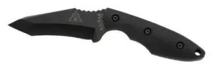 Ka-Bar 2486 TDI Hell Fire 3.56" Recurve Tanto 1095 Blade, Black Handle