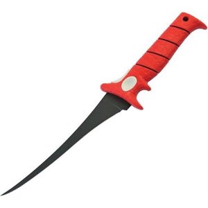 Bubba Blade 1085875 Ultra Flex 8 In Fillet Knife Red No-Slip Grip