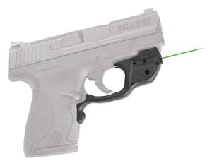Crimson Trace LG489G Laserguard 5mW Green Laser 532nM Wavelength 50 ft Range Black Finish 9mm Luger 40 S&W M&P Shield M2.0