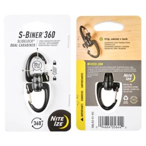 Nite-Ize S-Biner 360 SlideLock Dual Carabiner 360° Rotation