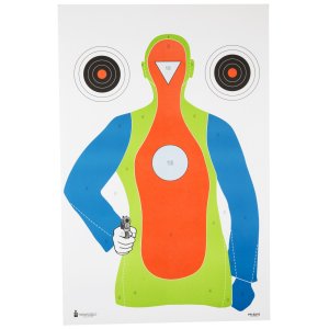 Action Target PRB21E100 Fluorescent Silhouette Targets 23x35 100-Pack