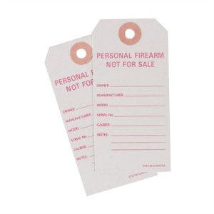 Brownells BATF Personal Firearm Tags 25 Pack
