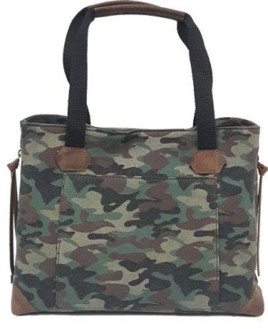 Versacarry CPCCWB Conceal Carry Purse Canvas Woodland Camo Tote Style