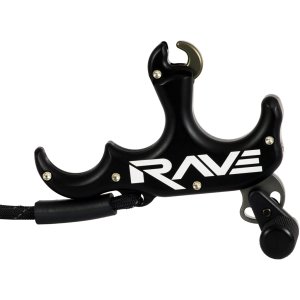 Tru Ball TRV3-BK Rave Release 3-Finger Black, Ultra-Quiet, Adjustable Trigger