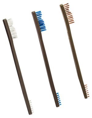 Otis FG3163NBBZ Double-Ended Cleaning Brushes - Nylon, Blue Nylon, Bronze