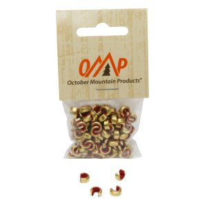 October Mountain 3101 Nock Sets XL Red Brass 100 Pack Archery