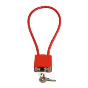 Firearm Safety Devices Cable Lock 15in Red CA DOJ Approved