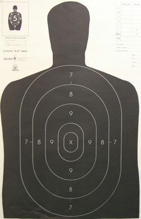 Speedwell B27E NRA Police Silhouette Targets, Black, 22.5"x35", 200 Pack