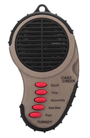 Cass Creek 969 Ergo Electronic Turkey Call, 5 Sounds, Brown, Belt Clip