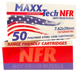 MaxxTech MTNFR762 7.62x39mm 123gr FMJ 50/Box 10-Box Case