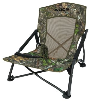 BOG Low-Profile Turkey Chair, Lightweight Aluminum, Mossy Oak Obsession, 300lb Capacity, 6.5lbs