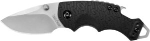 KERSHAW 8700X Plain Edge K-Texture Handle, Stubby Blade & Flathead