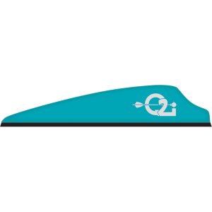 Q2i Q070410 Fusion X-II Vanes Teal 3" 100pk Lightweight Aerodynamic